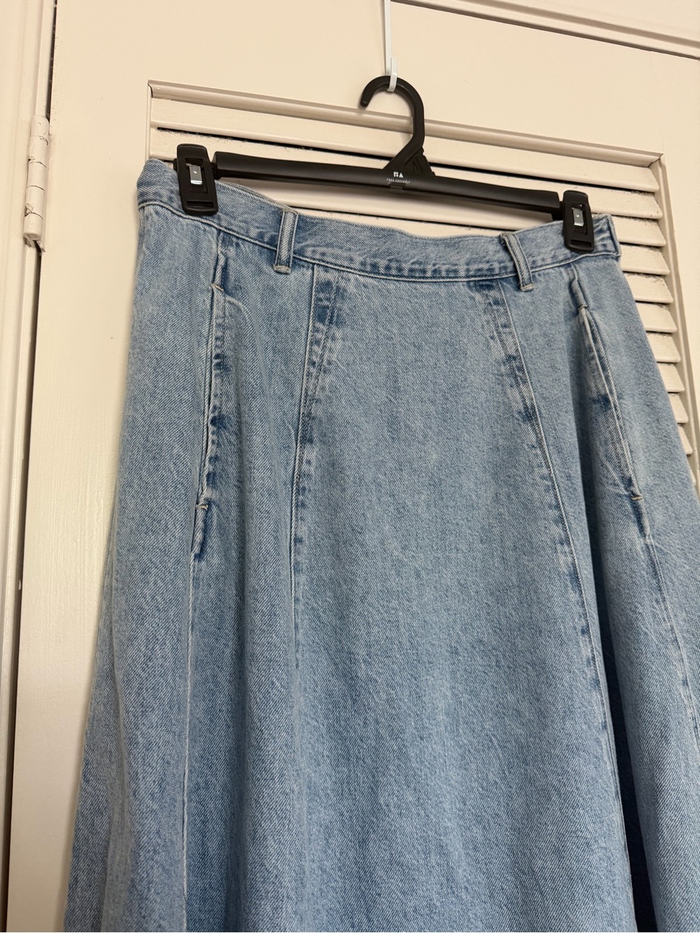 Madewell Vintage Wash Denim Midi Skirt NWT Size 28 Effortless Old Money Chic - Picture 6 of 10